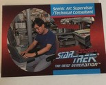 Star Trek Next Generation Trading Card #BTS4 Scenic Art Supervisor Micha... - £1.57 GBP