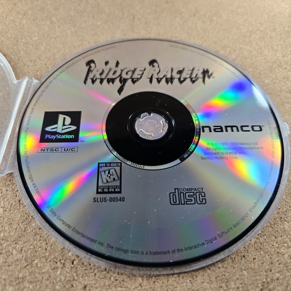 Ridge Racer (Sony PlayStation, 1997) PS1 - Namco - Disc Only- Tested - $4.75
