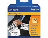 Brother Genuine DK-12343PK Die-Cut Name Badge Paper Labels, 2.3 in x 3.4... - $80.74