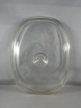 Pyrex Oval Glass Lid DC 1 1/2 C Replacement 8 1/2&quot; x 11&quot; - £9.54 GBP