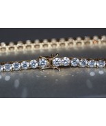 Fine 14K Yellow Gold Cubic Zirconia Tennis Bracelet - $1,090.10 CAD