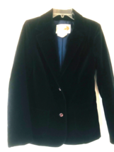 Vintage 60s-70s Dark Blue Velvet  Women’s Blazer jacket Canada  Small - £27.13 GBP