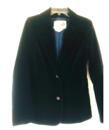 Vintage 60s-70s Dark Blue Velvet  Women’s Blazer jacket Canada  Small - $658.58 MXN