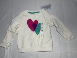 NWT-baby girl Cat &amp; Jack heart sweatshirt-sz 18 months - $11.30