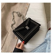 New Chain Rivet Lock Designer Crossbody Bags For Women Luxury Handbags Travel Re - £29.01 GBP