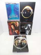 Mixed DVD Lot of Seasons of Shows Scrubs Heroes Smallville Twenty Four 2... - £23.35 GBP