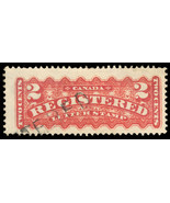 Canada F1b Used VF 2¢ Registered Stamp Unitrade $150.00 - Stuart Katz - £46.45 GBP