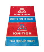 2 Vintage Big A Poweready Ignition Tune Up Charts 1978 &amp; Master - $19.39