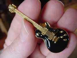 (M-305-A) Black Gibson Repro &#39;59 Les Paul Guitar Tack Pin Brooch Guitars 1959 - £21.49 GBP