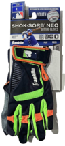 Franklin Youth L Shok Sorb NEO Batting Gloves Green Orange Salvador Perez - $27.99