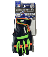Franklin Youth L Shok Sorb NEO Batting Gloves Green Orange Salvador Perez - $38.38 CAD