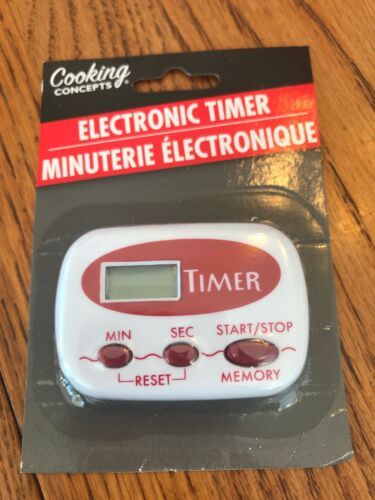 Electronic timer, kitchen timer,  work shop timer, Red & white Ships N 24h - $12.85