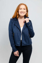 Whet Blu Megan Women&#39;s Vegan Faux Leather Jacket - £86.90 GBP