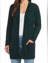 Matty M ~ Ladies&#39; XXL ~ Hunter Green ~ Rib Stitch ~ Chenille ~ Cardigan ... - £23.91 GBP