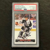 2004 Sports Illustrated #403 Martin St Louis Signed Card AUTO PSA Slabbed Lightn - £55.94 GBP