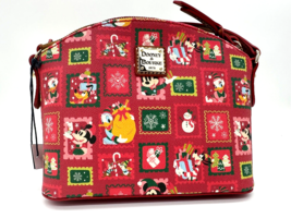 Disney Dooney &amp; and Bourke Mickey Family Christmas Crossbody Bag Donald Goofy A - £217.28 GBP