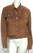 Custom Made Genuine Suede LEATHER RENDITIONS USA Brown Jacket Sandi 8 S ... - £28.82 GBP