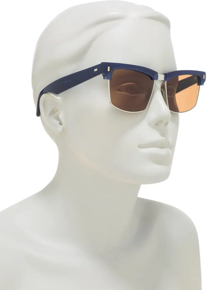 Celine CL40054U 18E Clubmaster Blue/Silver/Brown Lens Sunglasses - $299.00