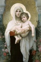 Madonna of the Roses by William Bouguereau - Art Print - £17.57 GBP+