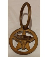 MARLBORO Cigarette Longhorn Brass Keychain Key Chain Vintage Nice Patina - €8,61 EUR