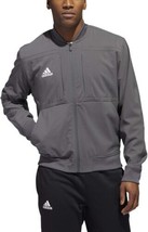 adidas Mens Urban Bomber Jacket Size  Color Grey Five/White - £39.00 GBP
