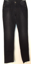DKNY jeans women 8 sequin on back pockets black denim - $8.88
