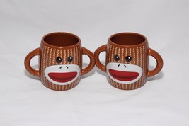 Galerie Sock Monkey Mugs Set of 2 - £20.02 GBP