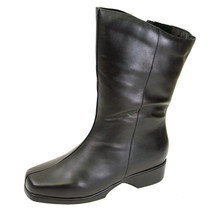 PEERAGE Simone Women Wide Width Casual/Dress Mid-Calf Leather Boots - £98.05 GBP