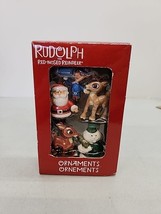 American Greetings Rudolph The Red Nose Reindeer 5 Pc Mini Christmas Ornaments - £11.41 GBP
