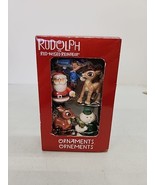 AMERICAN GREETINGS RUDOLPH THE RED NOSE REINDEER 5 PC MINI CHRISTMAS ORN... - £11.33 GBP