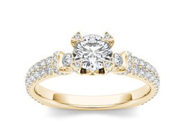 Authenticity Guarantee 
14K Yellow Gold 1 1/4ct TDW Diamond Engagement Ring - £1,942.42 GBP