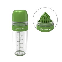 2 In 1 Salad Dressing Shaker Container With Citrus Juicer, Dripless Pour... - $34.19