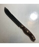 Brown Cutco 1022 Butcher Knife USA No.22 Nice Brown Marbled Rosewood Handle - $28.01