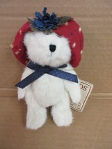 NOS Boyds Bears DOLLY 904446 Patriotic Plush Bear Head Bean Collection B82 M* - £21.34 GBP