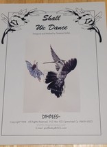 Dimples SHALL WE DANCE HUMMINGBIRD Terrance Nolan Cross Stitch Pattern C... - $18.95