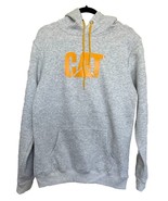 Caterpillar Pullover Hoodie Men&#39;s Medium Gray Logo Print New - $40.83 CAD