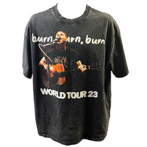 Zach Bryan T-Shirt Concert Burn Burn Burn World Tour 2023 Country Music Size LG - £29.37 GBP