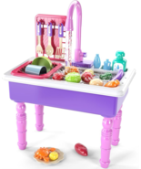 Smurfect Kitchen Play Set Pretend Playset Washing Dish Kitchen Sink Gift - $40.76 CAD