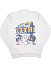 Vintaeg Super Bowl XXXIII 33 Broncos Falcons Sweatshirt Mens XL NFL Crew... - $28.97