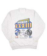 Vintaeg Super Bowl XXXIII 33 Broncos Falcons Sweatshirt Mens XL NFL Crew... - £23.12 GBP