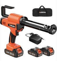 Electric Caulk Gun 10 oz with 2 x 2.0 Ah Battery &amp; Fast Charger 6 Speed ... - $81.21