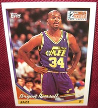 1993-94 Topps #374 Bryon Russell 2ND Round Draft Pick Utah Jazz - £3.53 GBP