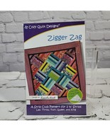 2015 Cozy Quilt Designs Sewing Pattern Zigger Zag Quilt Lap-King Sz - $9.89