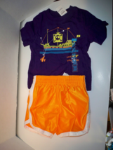 Infant Boys The Children&#39;s Place Pirate Set Of 2 TOP/ Shorts Set New $26 Orange - £13.36 GBP