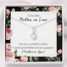 Express Your Love Gifts Mother-in-Law Necklace Awesome Mother-in-Law Eternity Ri - £51.38 GBP
