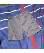 prAna Hiking Shorts Gray Chino Nylon Nylon Summer Brion Shorts stretchy ... - $25.00