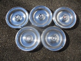 Lot of 5 1973 to 1979 Buick Century Regal Apollo 14 inch hubcaps wheel covers - £54.71 GBP