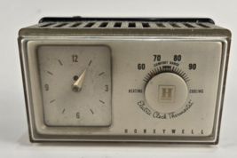 Vintage 1950s-Honeywell Electric Clock Thermostat-USA Made-T852A 13472-U... - $37.99