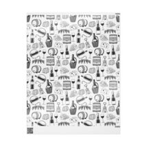 Wine and Cheese Lovers' Premium Eco Friendly Decorative Gift Wrapping Paper - $19.80+