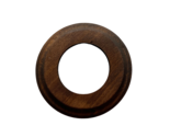 Wooden Single Socket Frame Dark Brown Width 3.9&quot; OLDE WORLDE - $6.02
